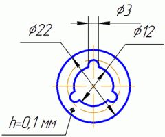 Диск дроссельный клапана сжатия (3х3x0,1мм) 2108-2905660
