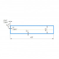 Цилиндр 30x1.1x400F